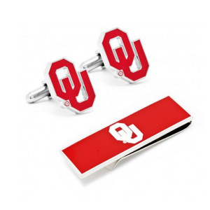 University of Oklahoma Cufflinks and Money Clip Gift Set